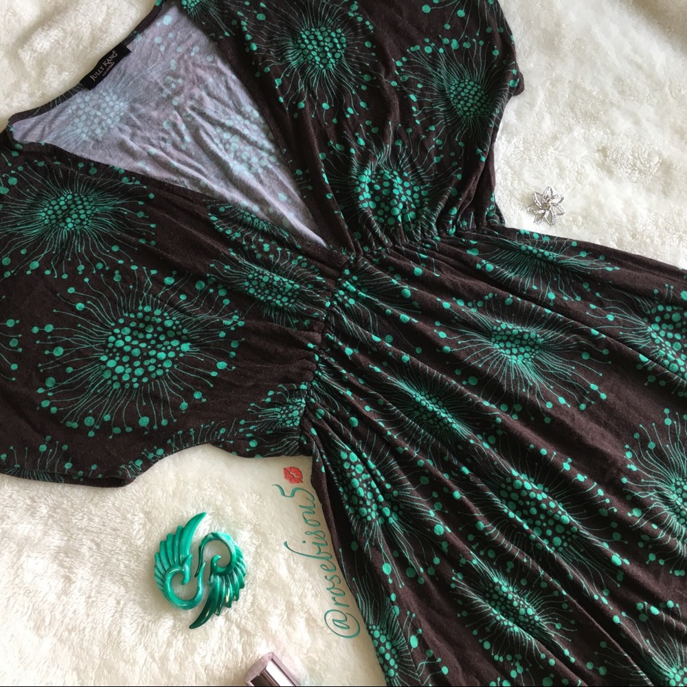 {JULLY KANG} Los Angeles Dolman Deep V-Neck Dress - Picture 2 of 7